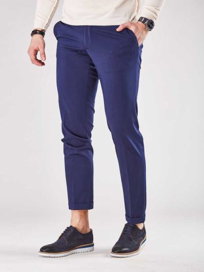 Men’s Slim Fit Long Chino Trousers