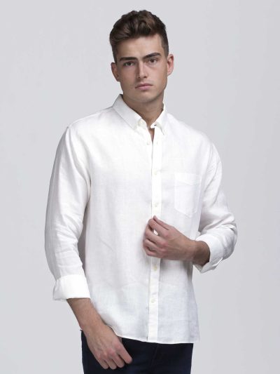 Men’s Long Sleeve Linen Shirt