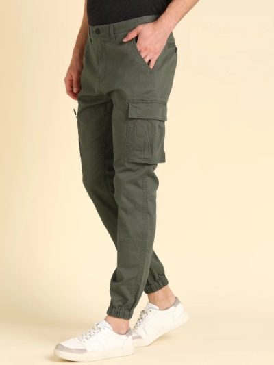Multi Pockets Fitted Cargo Joggers