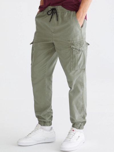 Elastic Waist 6 Pocket Cargo Joggers