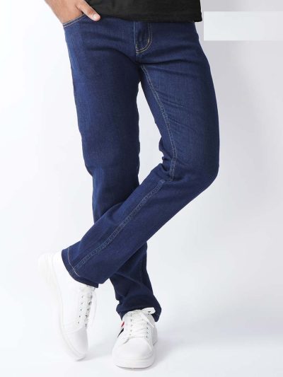 Men’s Basic Wash Blue Denim Pants