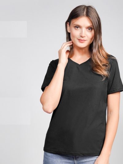 Ladies Solid Color Organic Cotton T-shirt