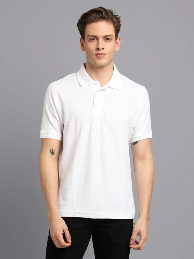 Men’s Solid  Color Pique Polo
