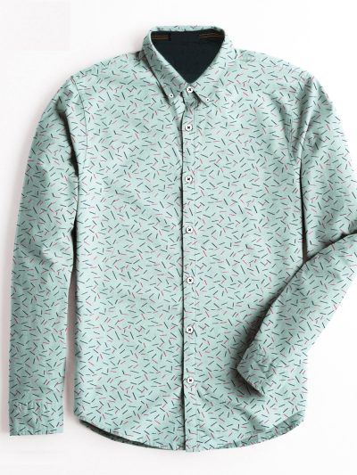 Men’s Allover Printed Basic Shirt