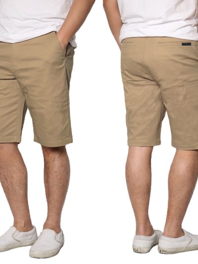 Men’s Khaki Shorts With Extra Side Pocket