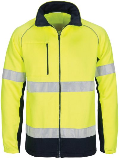 High Visible Zip Style Polar Fleece Workwear Jacket