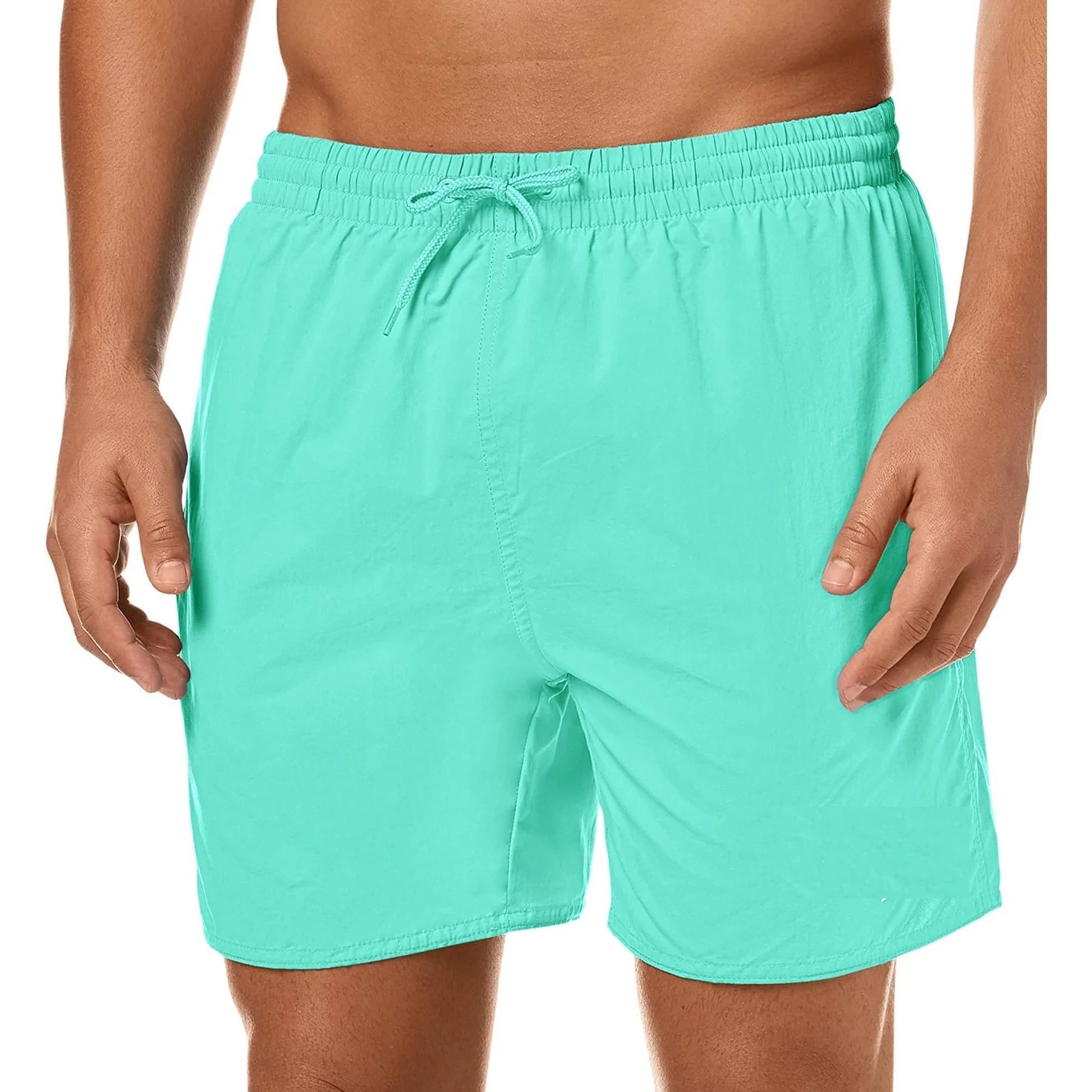 Men’s Solid Shorts With Inside Mesh Lining